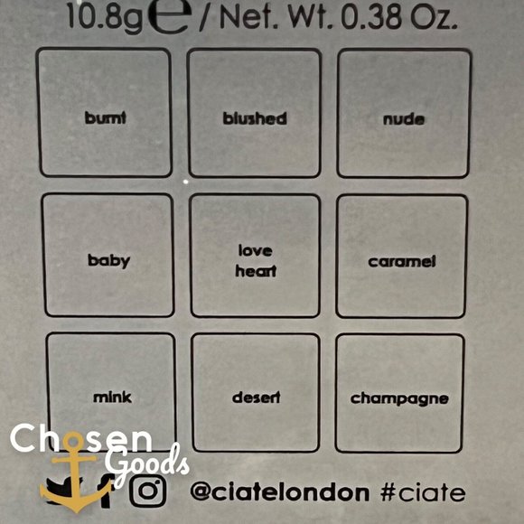 Ciate London Trend Bronzed 9-Pan Eyeshadow Palette Mattes & Metallics New In Box - Picture 8 of 8